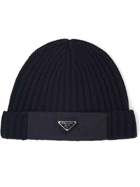 prada logo beanie|Prada cap price.